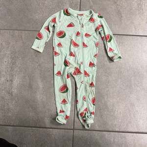 Kyte Baby Watermelon Bamboo Zippered Footie 6-12 Months